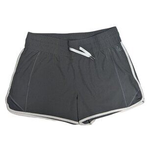 Reebok Athletic Shorts Women XXL Elastic Waist Zip Pocket Running Gray XX-Large